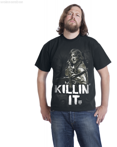 Walking Dead - Daryl Dixon - Killin' It - Top For Women (500x500), Png Download
