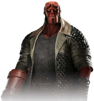 Michael Leon Wooley, Andrés Gutiérrez Coto , Tilo Schmitz - Injustice 2 Hellboy Png (342x376), Png Download