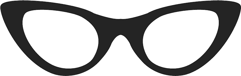 Cat-eye Glasses Stamp - Cat Eye Glassespng (800x800), Png Download