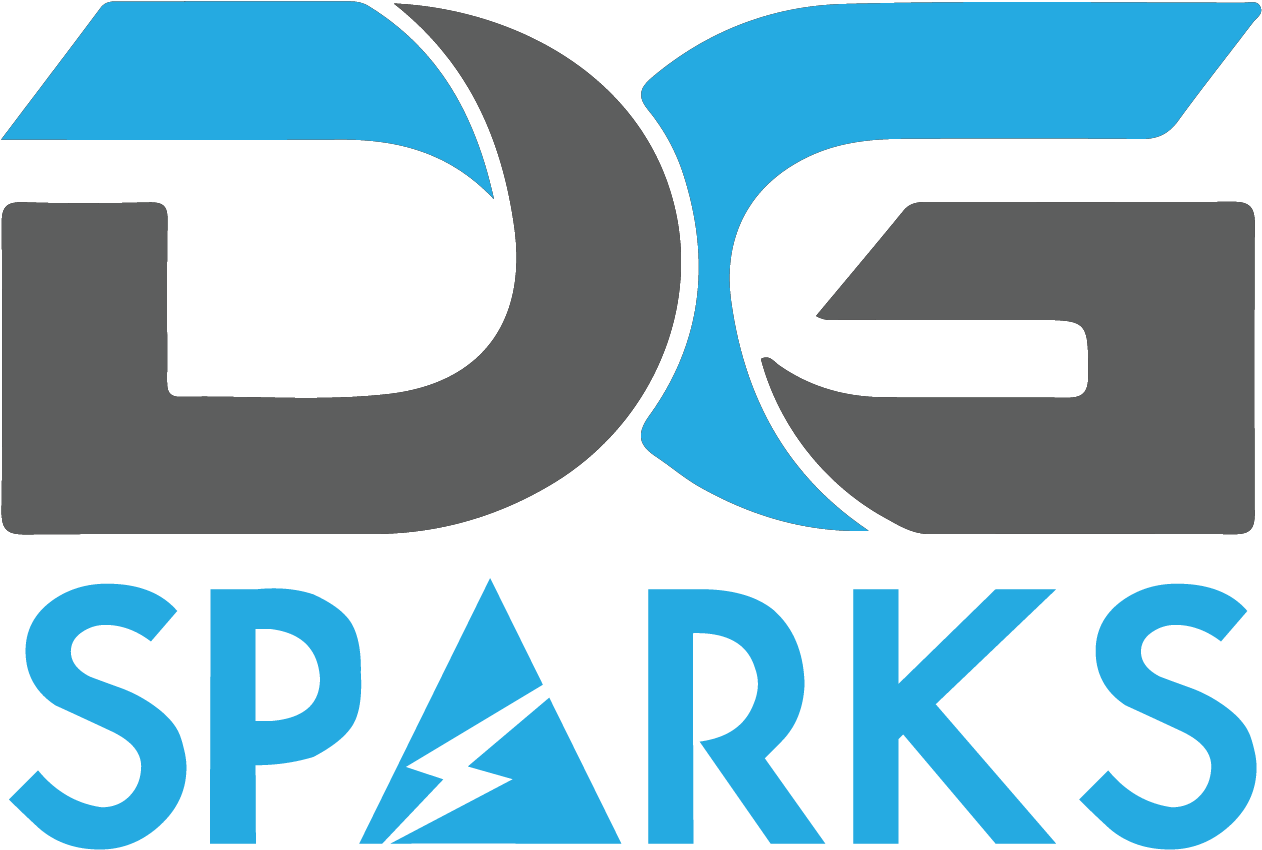 Dg Sparks - Logo (2558x1188), Png Download