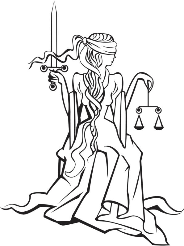 Lady Justice (610x819), Png Download