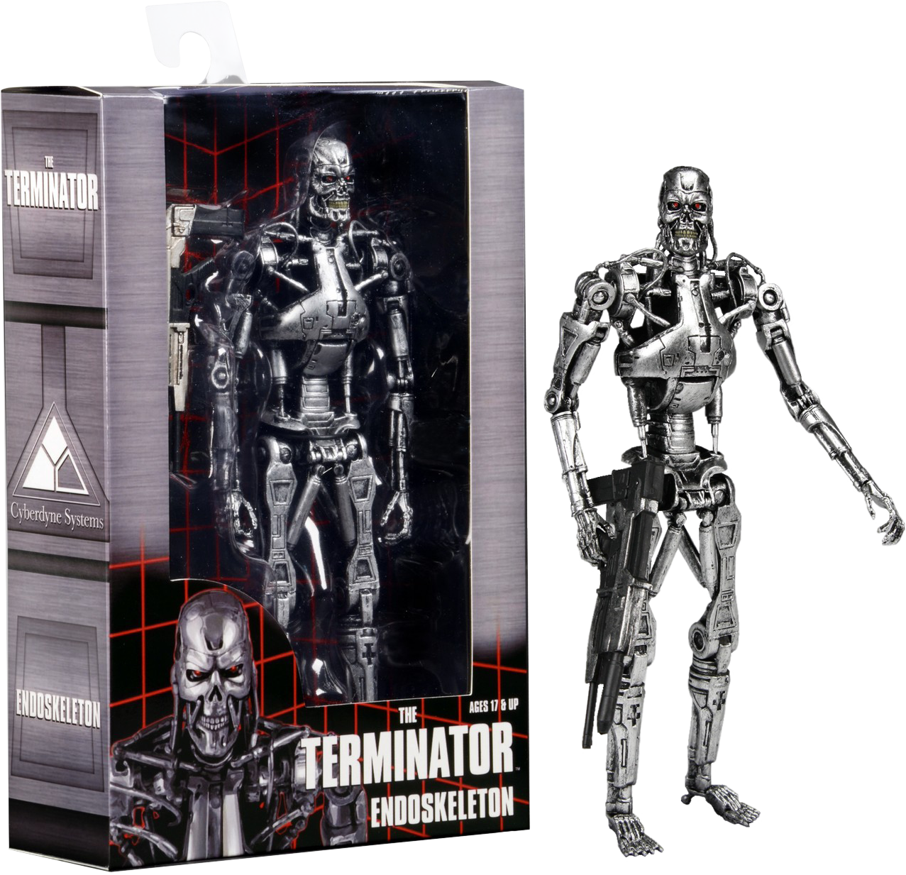 Terminator - Terminator T 800 Endoskeleton Figure (1277x1233), Png Download