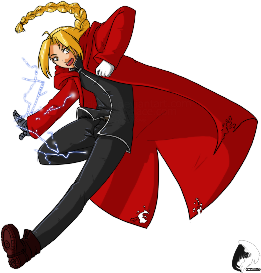 Edward Elric By Windrider01-d4dcgdq - Edward Elric Clipart (920x982), Png Download