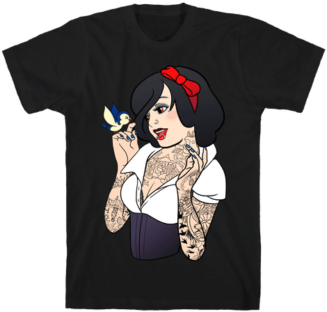 Snow Punk Princess - Fennco Styles Punk Rock Tattooed Princess Print Decorative (484x484), Png Download