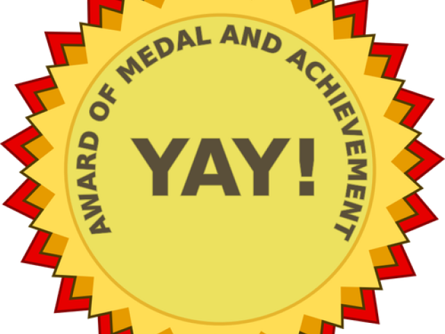 Winner Ribbon Clipart Merit - Best Teacher Award Ribbon (640x480), Png Download