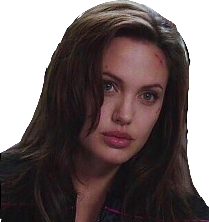 Angelina Jolie Aesthetic Smoking (710x752), Png Download