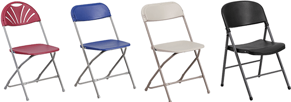 Plastic Folding Chairs - Hercules Series 800 Lb. Capacity Plastic Fan Back Folding (650x270), Png Download