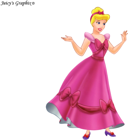 Cinderella N Pink - Birthday Wishes For Sister In Hindi Funny (450x489), Png Download