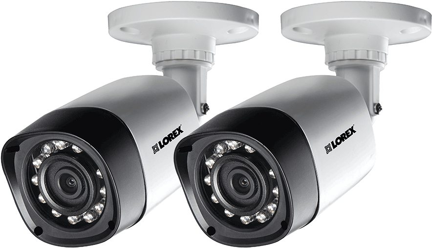 720p Hd Weatherproof Night Vision Security Cameras - Lorex Lbv2521bw 1080p Hd Weatherproof Night Vision (900x600), Png Download