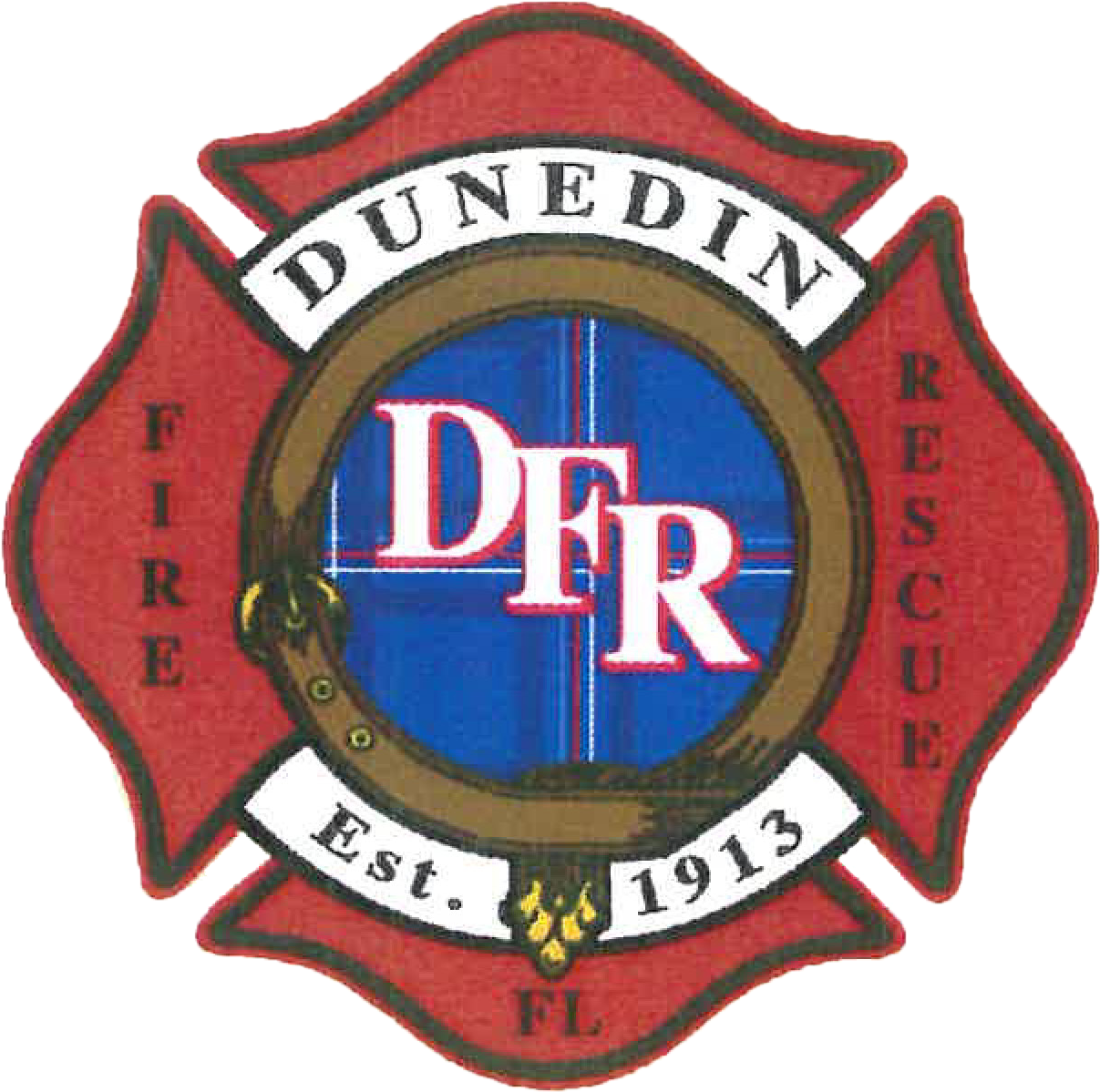 Dunedin Fire - Emblem (1366x1309), Png Download