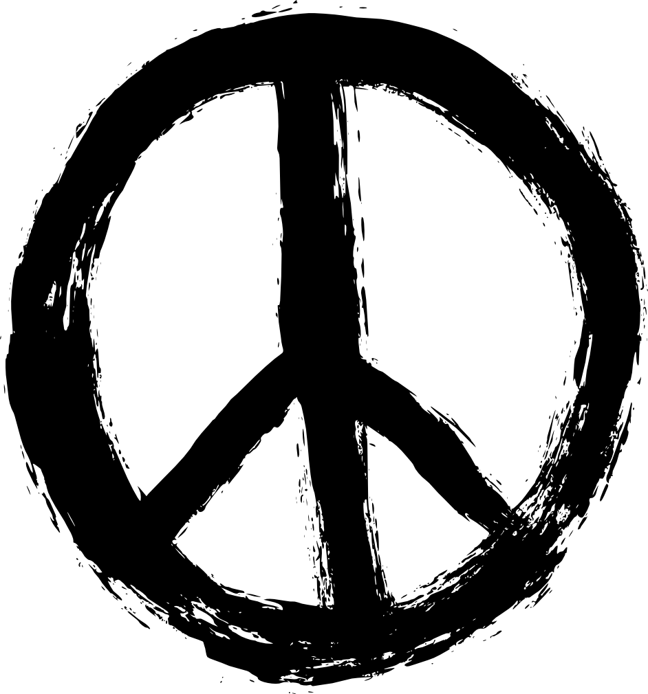 Free Download - Peace Symbol Transparent (942x1010), Png Download