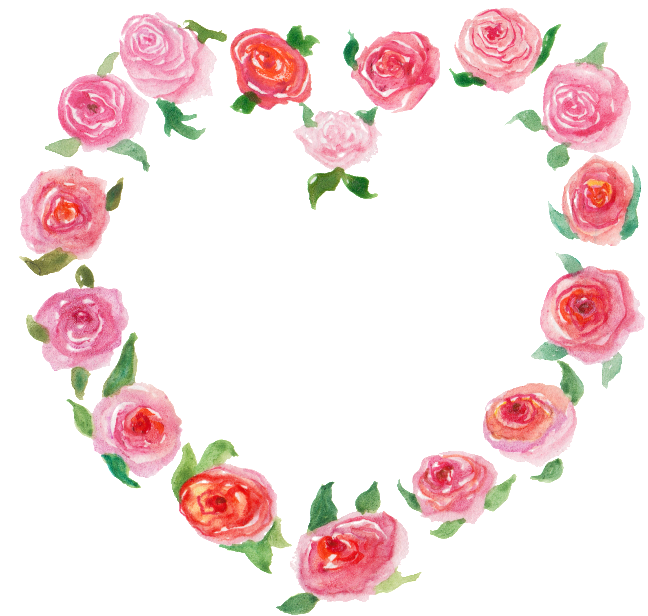 Hand-painted Rose Ring Valentine's Day Love Transparency - Heart (650x633), Png Download