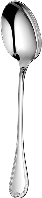 Silver Spoon - Christofle Malmaison Serving Spoon, Silverplated (1000x1000), Png Download