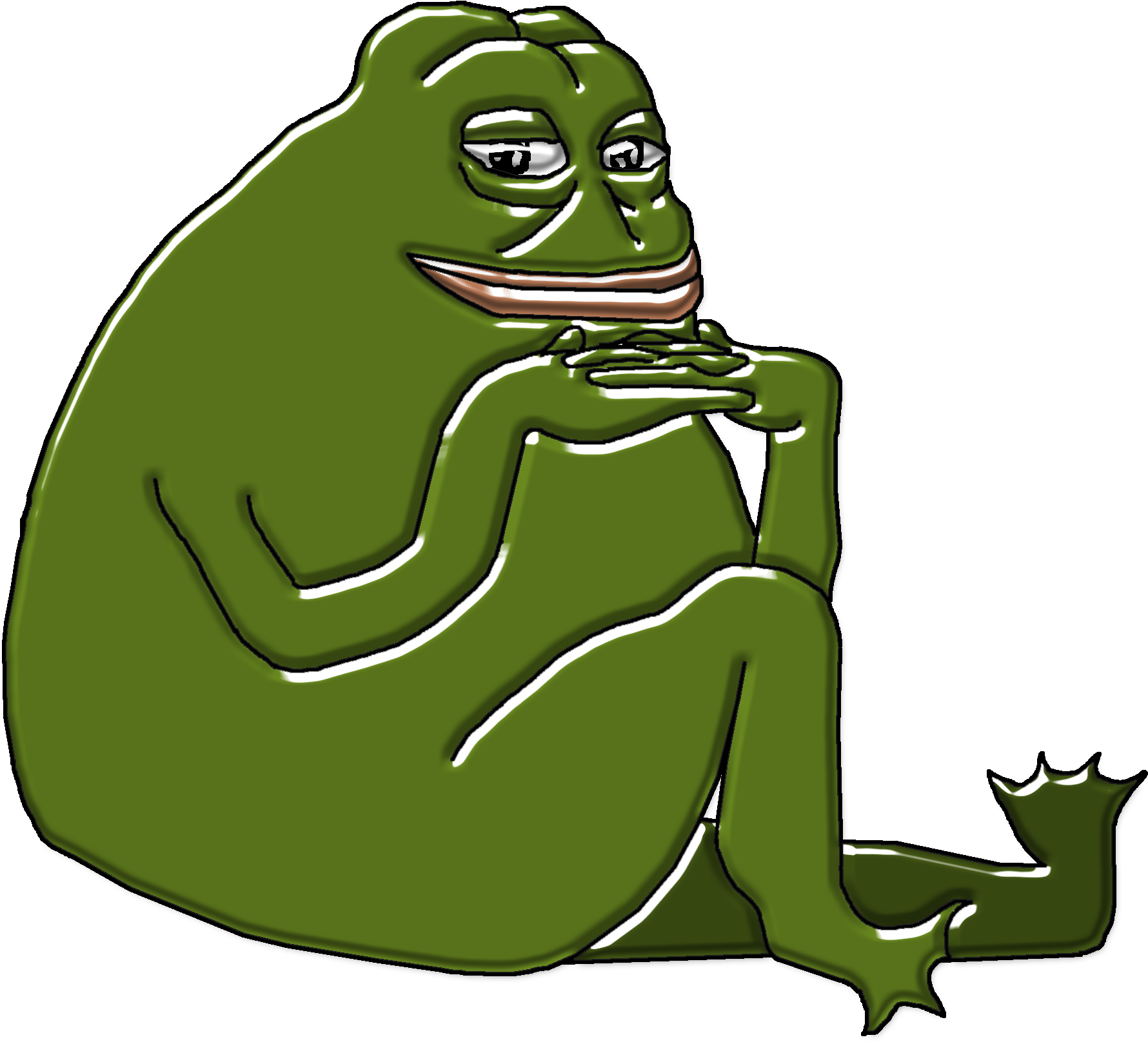 Toad Green Frog Ranidae Amphibian Vertebrate Cartoon - Pepe Toad (1790x1640), Png Download
