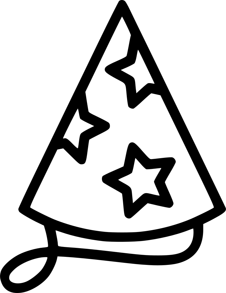 Party Hat - - Birthday Hat Png Icon (756x980), Png Download