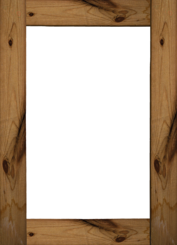 Wood Frame - Frame Wood Vintage Png (362x500), Png Download