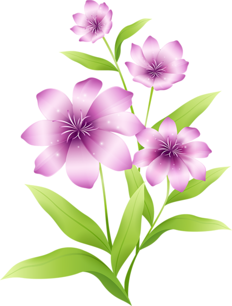 Pink Flower Clipart Large Flower - Png Clip Arts Flowers (454x600), Png Download