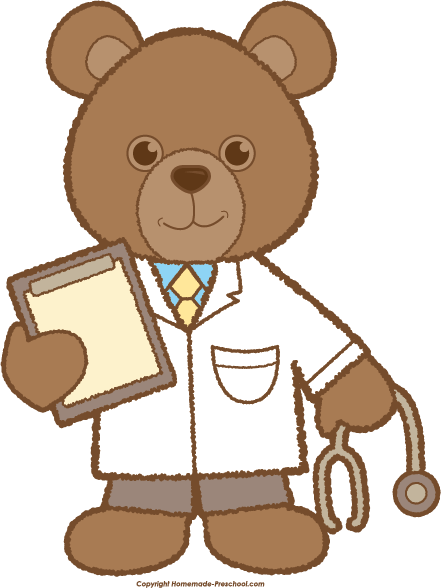 Teddy Bear Doctor - Teddy Bear Doctor Clipart (441x588), Png Download