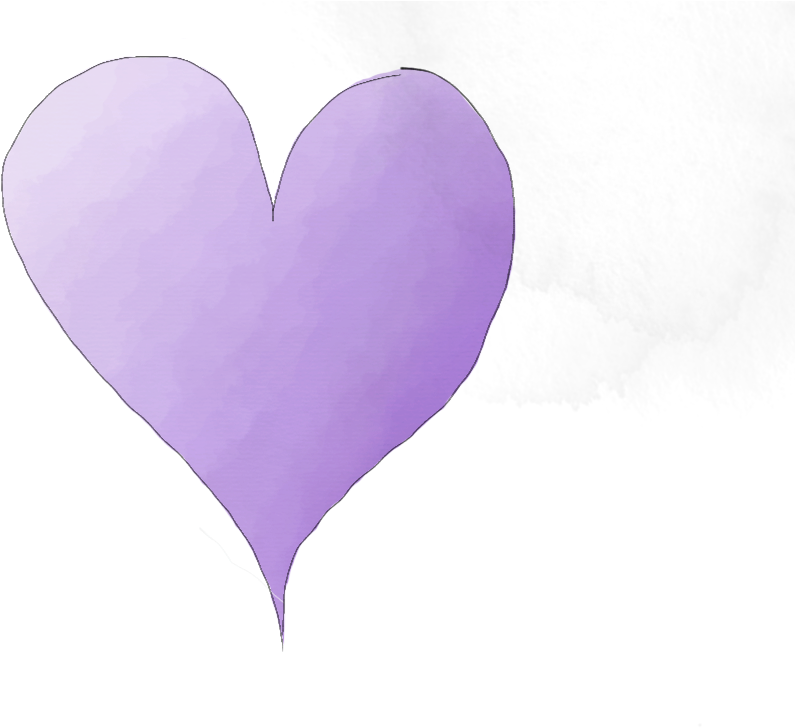 Lavender Heart Png Banner Library Stock - Heart (1024x768), Png Download