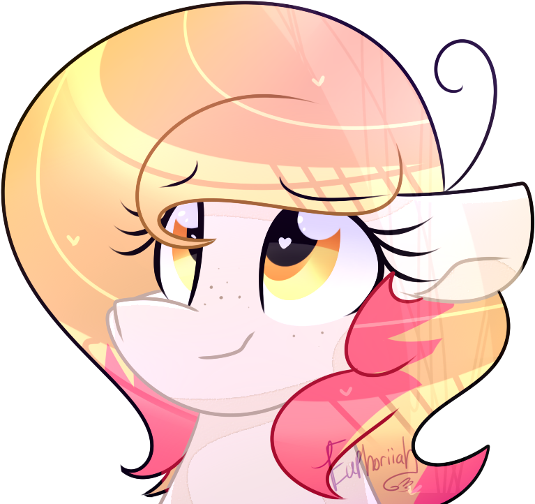 Euphoriiah, Bust, Digital Art, Earth Pony, Female, - Cartoon (827x741), Png Download