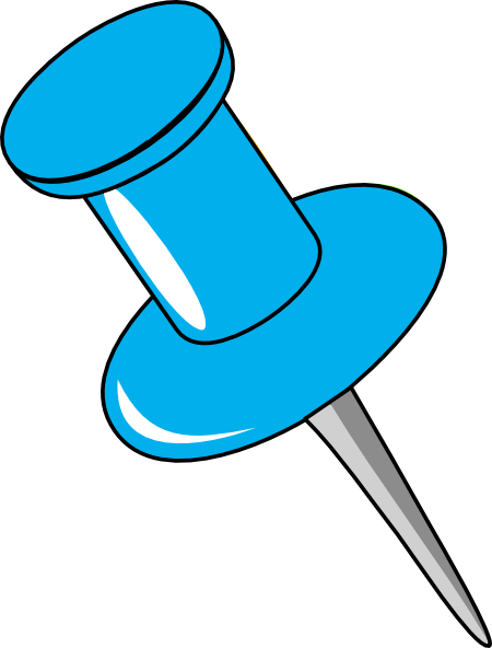 Clipart Thumb Tack Clip - Thumb Tack Clipart (450x592), Png Download