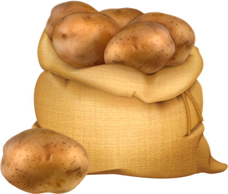 Sack Of Potatoes, Vector Icon [преобразованный] - Potato Bag Clip Art (800x750), Png Download