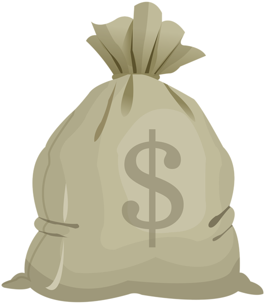 Money Bag Transparent Clip Art Image - Money Transparent Clipart (523x600), Png Download