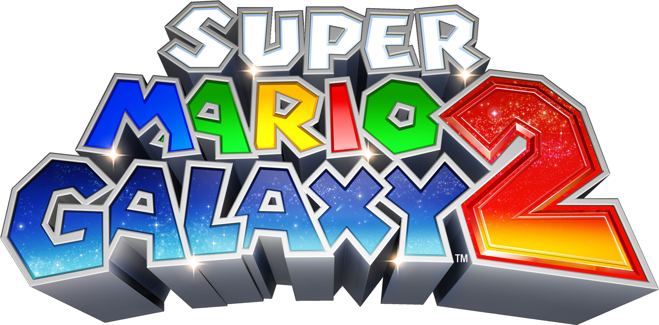 Smg2 Logo Hq - Super Mario Galaxy 2 Logo (2400x1400), Png Download