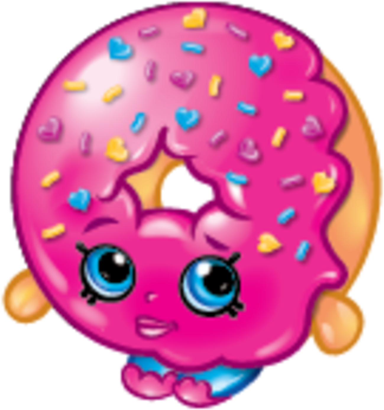 Clipart Royalty Free Library Clipart Shopkins - Dlish Donut (576x495), Png Download