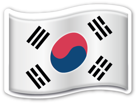 Flag Of Korea - Korean Flag Emoji Png (480x365), Png Download