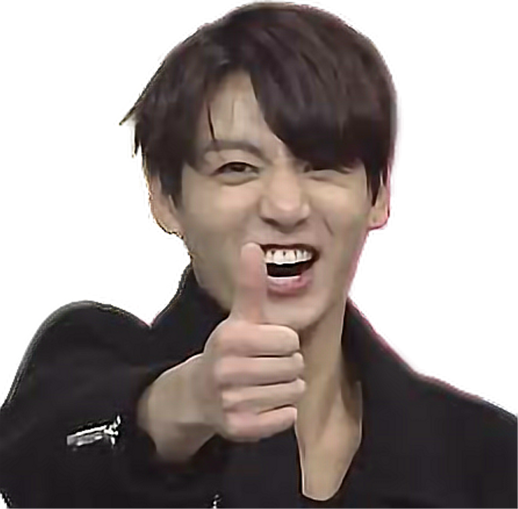 Jungkook Derp Png - Jungkook Meme (446x438), Png Download