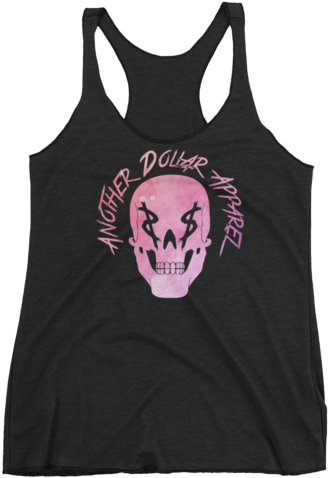Pink Watercolor - Women's Tank Top - Emoji W Eclipse Glasses - Path Of (500x500), Png Download