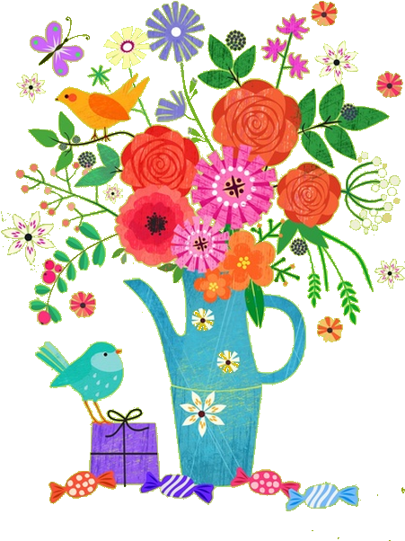 Birthday Wishes Art Print - Mini By Elisandra (461x645), Png Download