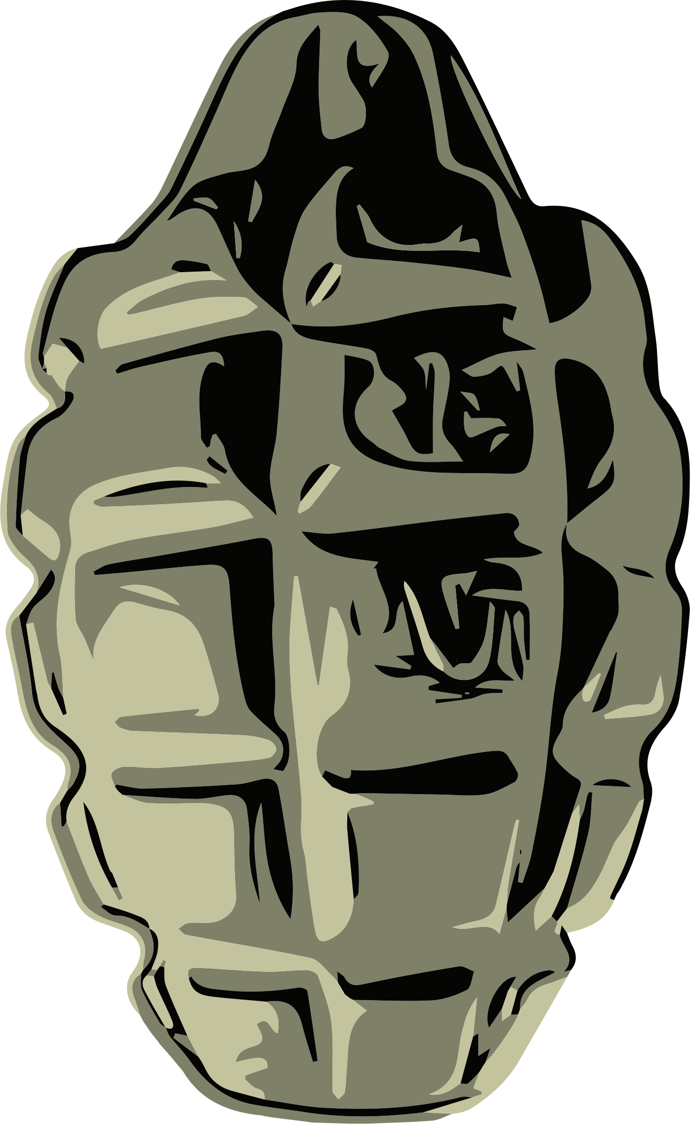 Cartoon Frag Grenade (1397x2276), Png Download