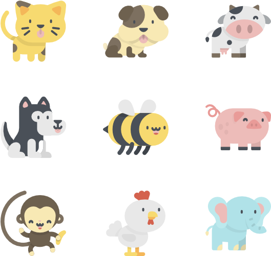 Kawaii Animals - Kawaii Animals Png (600x564), Png Download