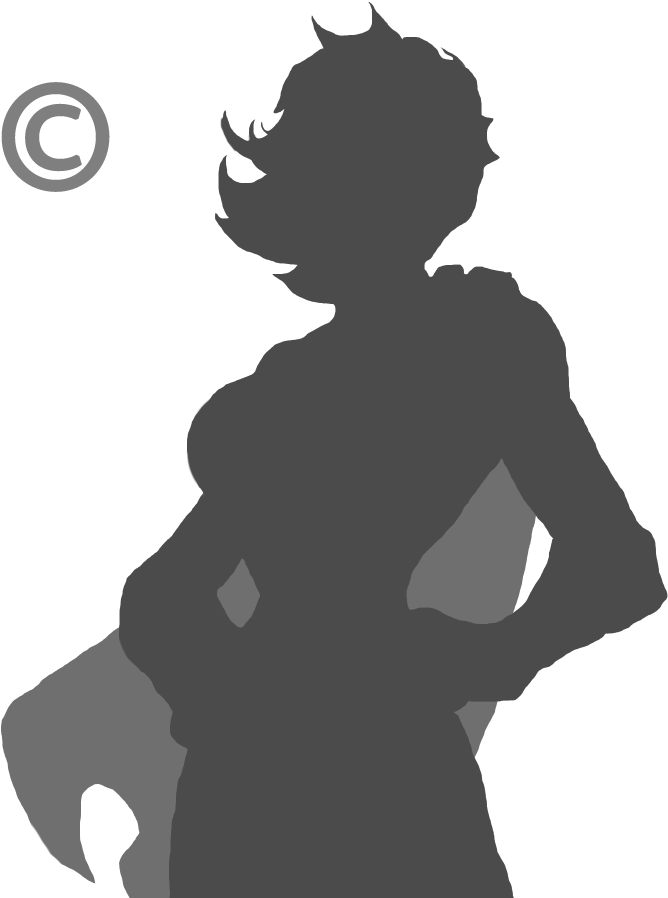 Placeholder Female Superhero C - Superhero Shadow (761x900), Png Download