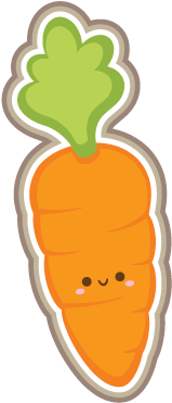 Carrot Clipart Cute - Cute Carrot Clipart (400x400), Png Download