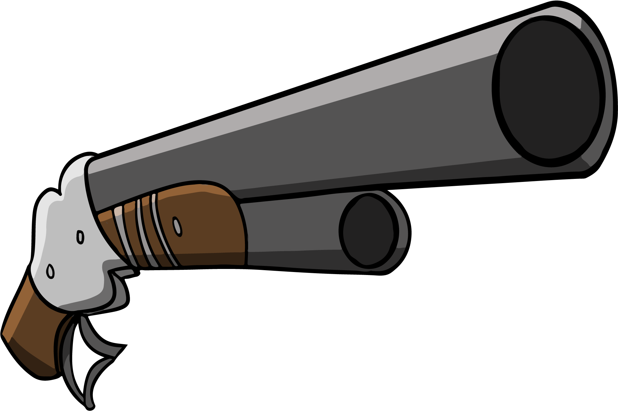 53kib, 2048x1368, Drawn Shotgun Cartoon 10 - Shotgun Cartoon (2048x1368), Png Download