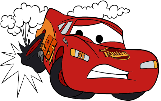 Cars 3 Clipart Lightning Mcqueen - Lighting Mcqueen Clip Art (518x326), Png Download