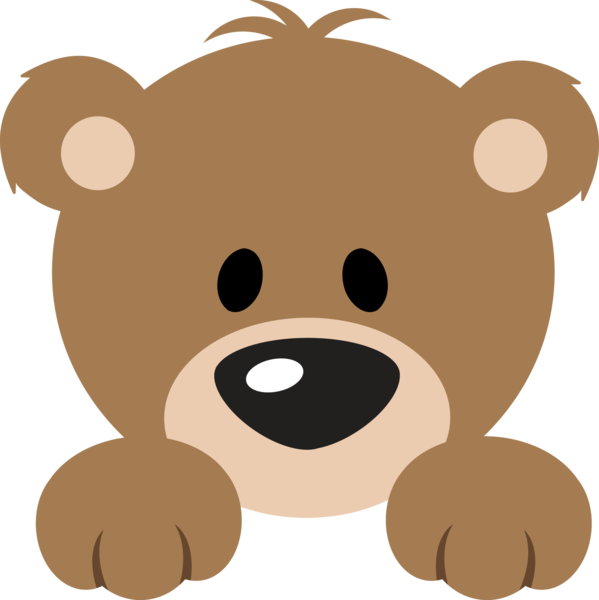 Teddy Bear Clipart Cute - Cute Bear Clipart (599x600), Png Download
