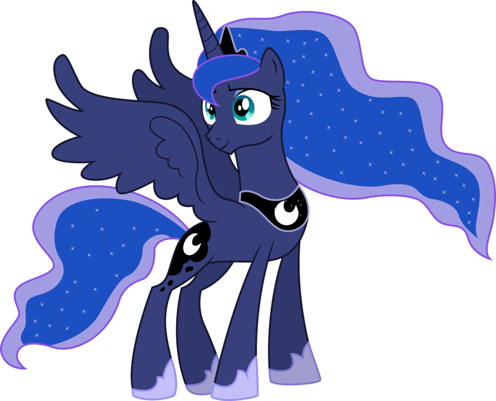 Princess Luna Princess Celestia Pony Mammal Vertebrate - My Little Pony Png Luna (994x804), Png Download