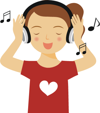 Picture Free Stock Collection Of Listen High Quality - Listen To Music Png (348x394), Png Download