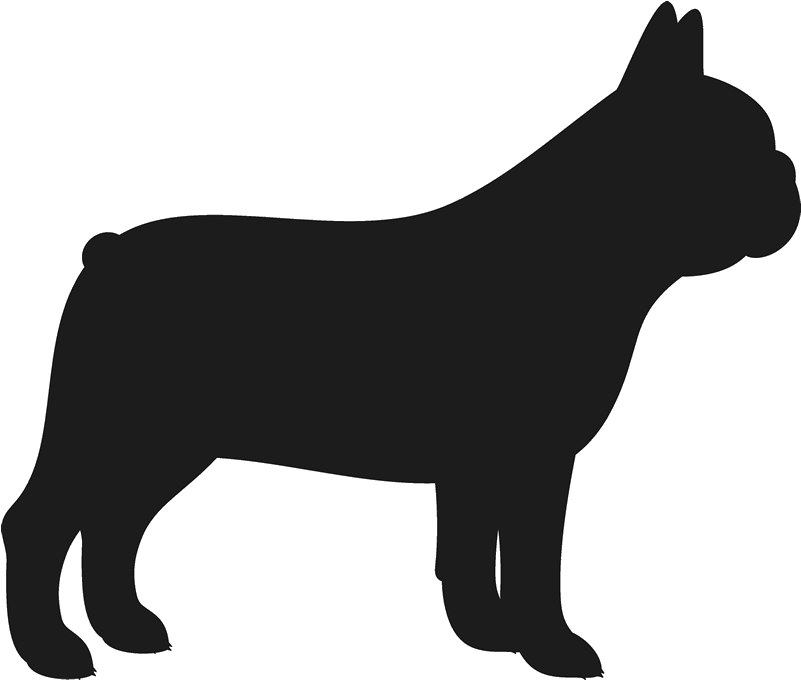 French Bulldog Stamp French Bulldogs - French Bulldog Silhouette (800x800), Png Download