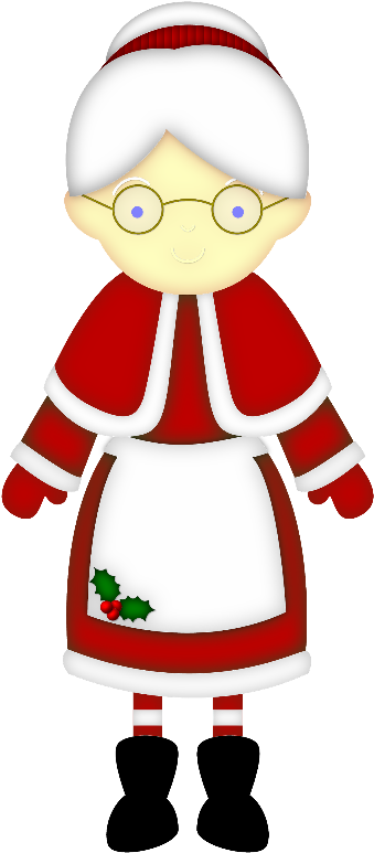 Dbs Hd Mrsclaus Natal, Clip Art And Christmas Clipart - Clip Art (400x800), Png Download