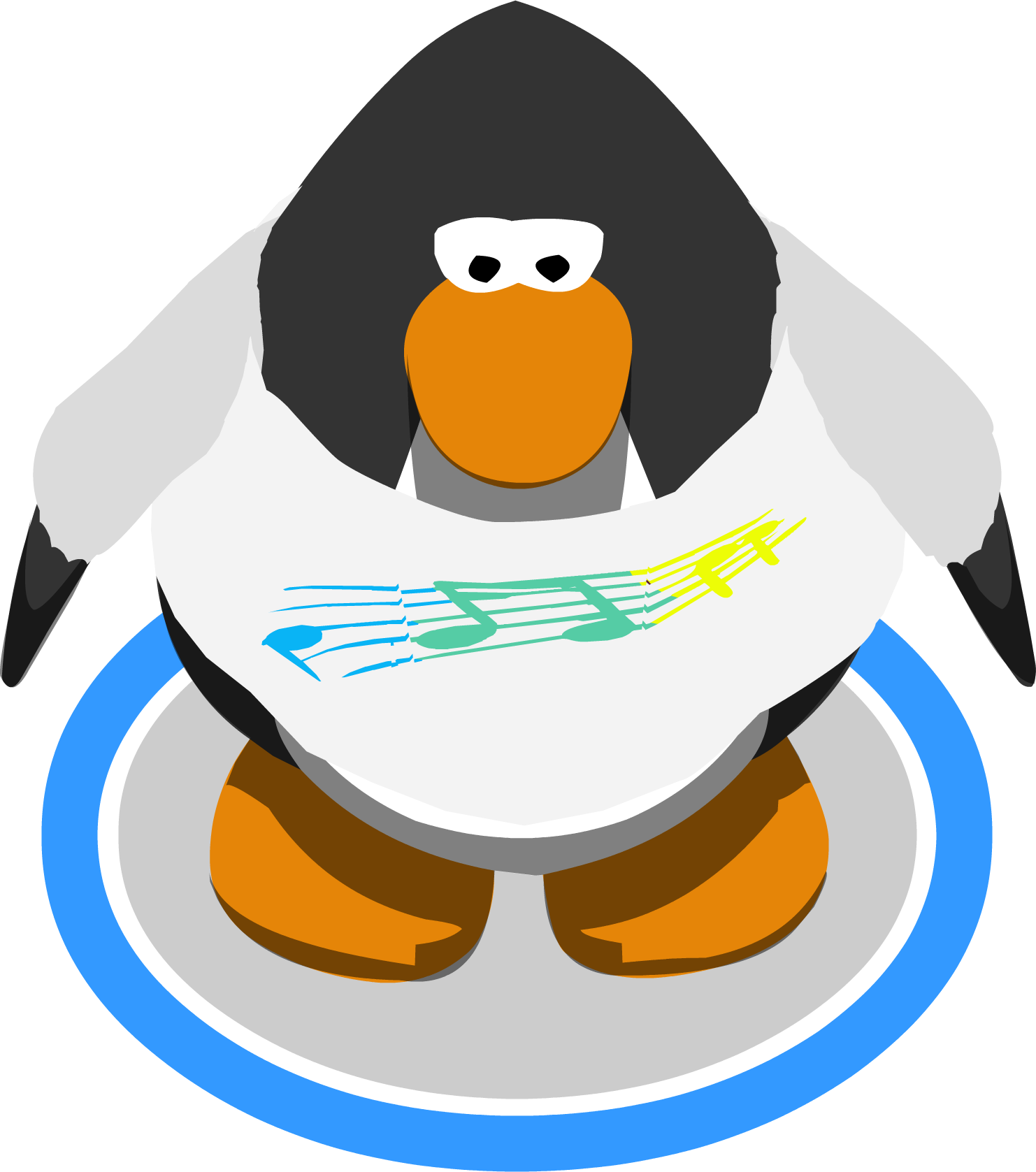 Easy Listening Shirt Ingame - Lil Jeffy Club Penguin (1482x1677), Png Download