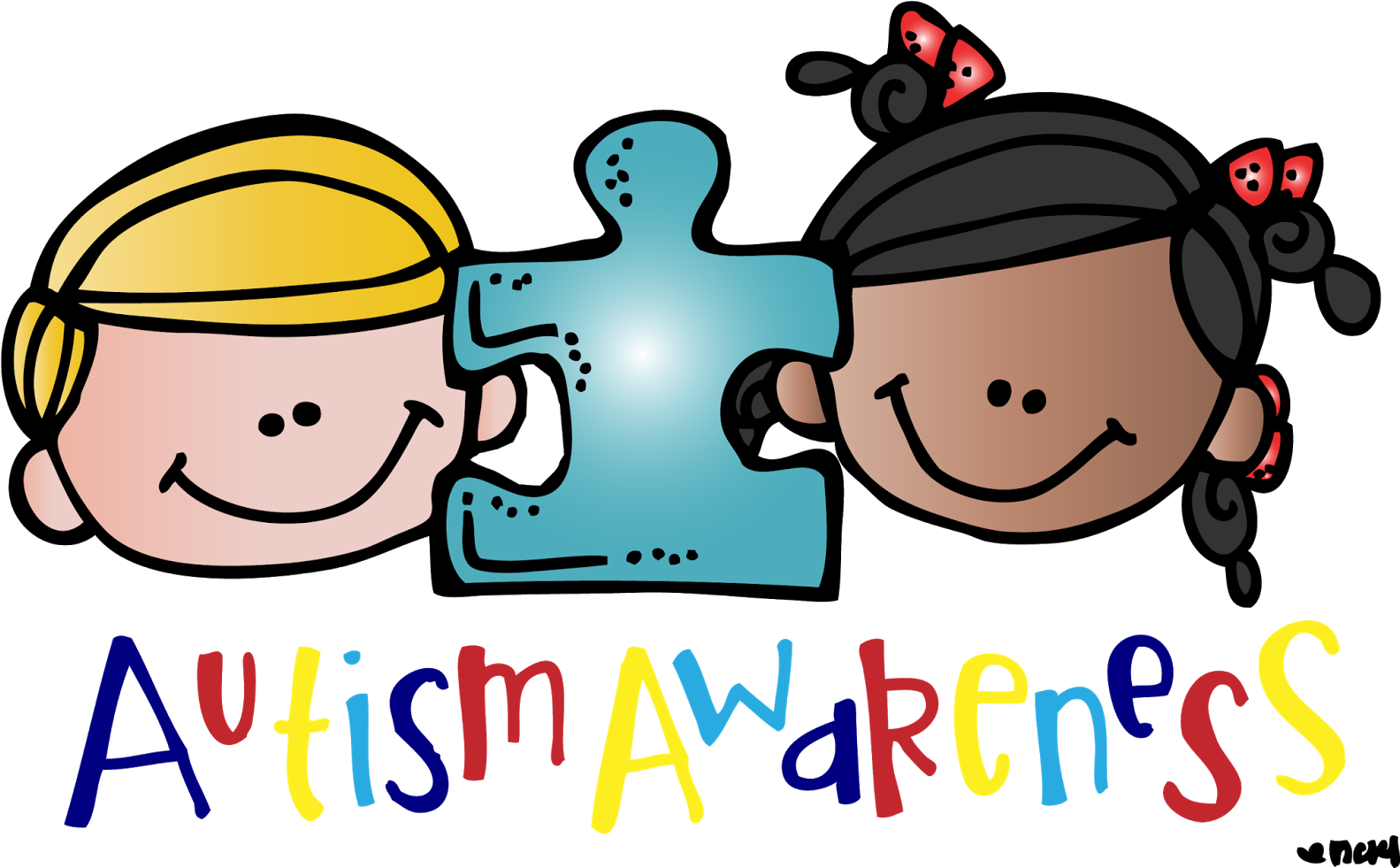 Magnetic Letters Cliparts - Autism Clipart (1600x984), Png Download