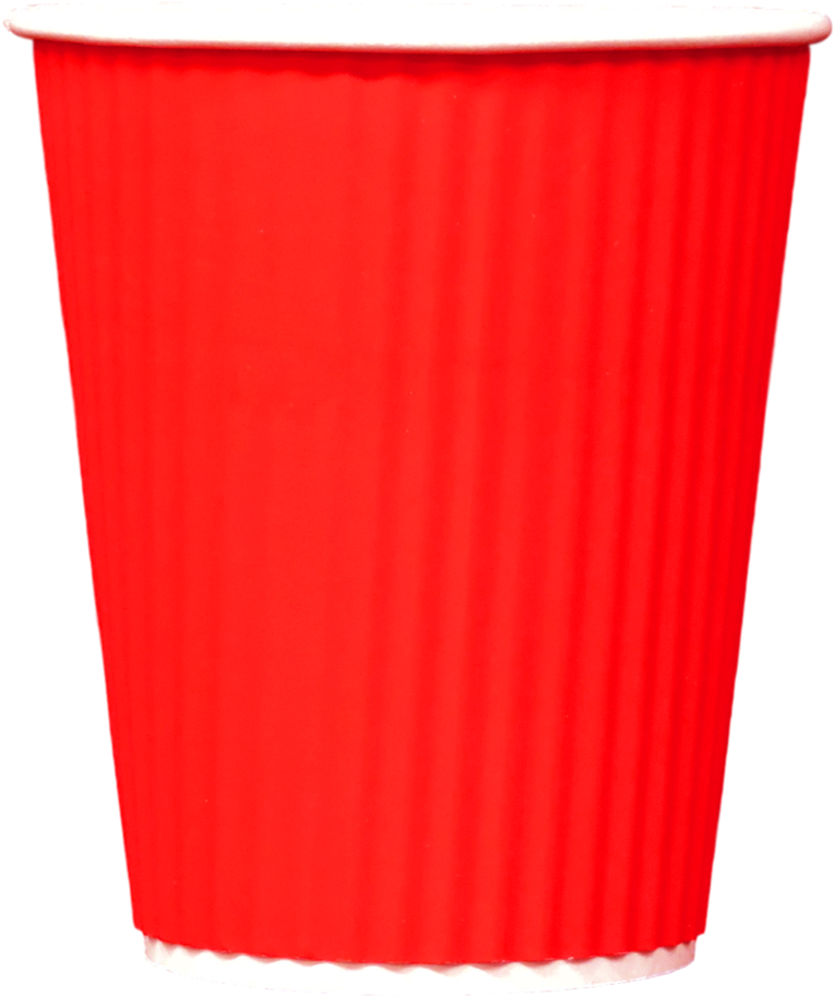 Red Groove Cups 12oz (1000x1000), Png Download