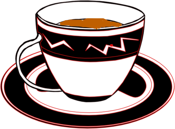 Tea Clipart Red Cup - Tea Cup Clip Art (600x443), Png Download
