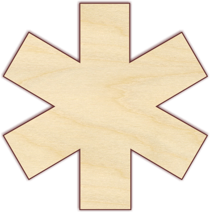 Star Of Life - Star Of Life White (433x433), Png Download