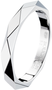 Facette Platinum Wedding Band Jal00014 - Boucheron Facette (370x370), Png Download